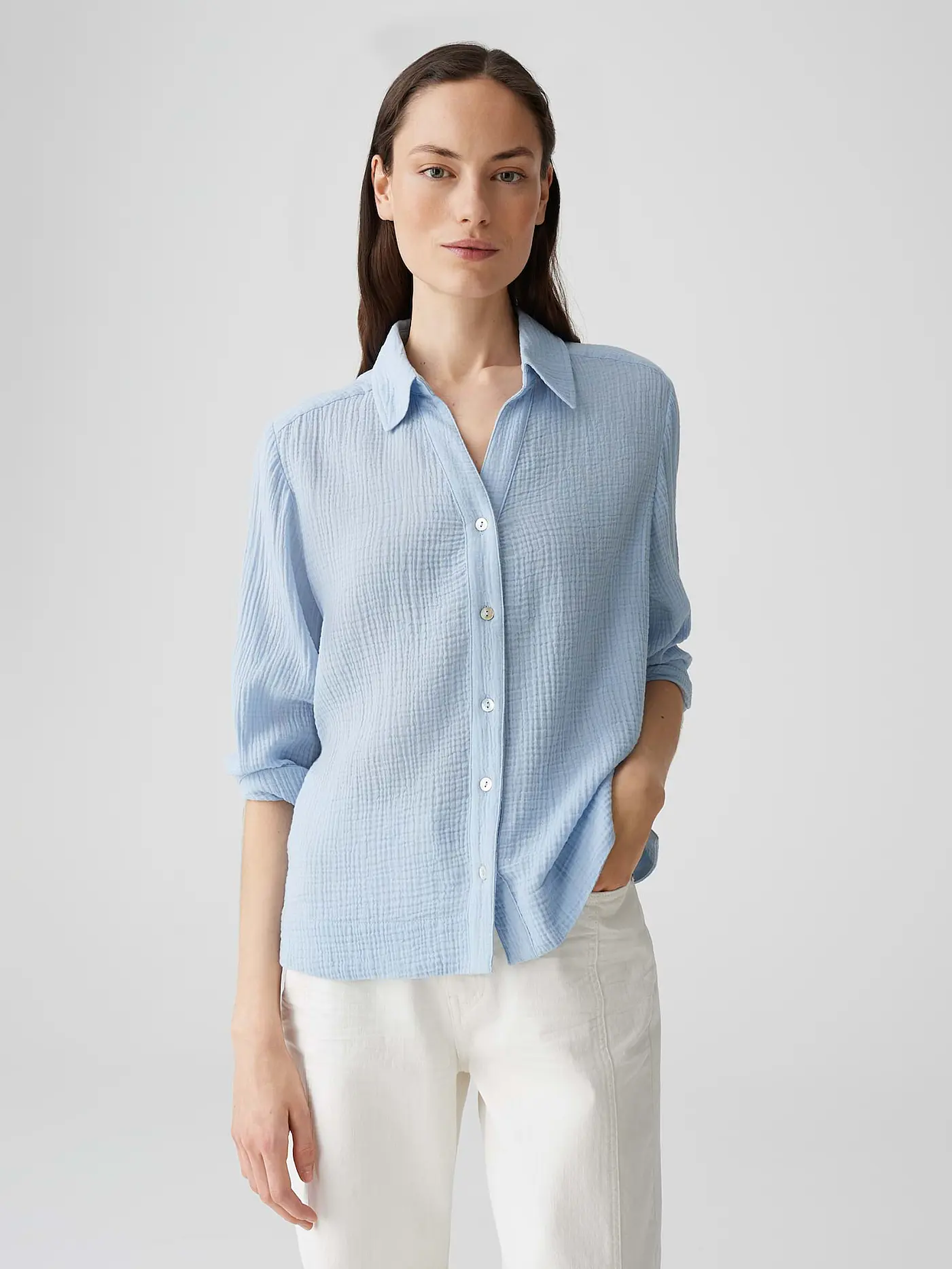 OPUS | Bluse FRATEA | hellblau